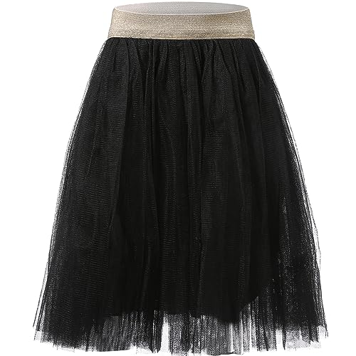 Toddler Baby Girl's Tutu A Line Knee Length Tulle Layered Long Party Skirt for Little Big Girls 1T-16T