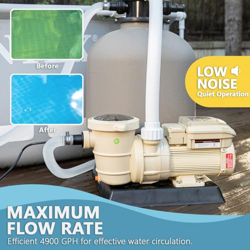 XtremepowerUS-15HP-Variable-Speed-Whisper-Above-Ground-Swimming-Pool-Pump-Beige XtremepowerUS 15HP Variable Speed Whisper Above Ground Swimming Pool Pump Beige