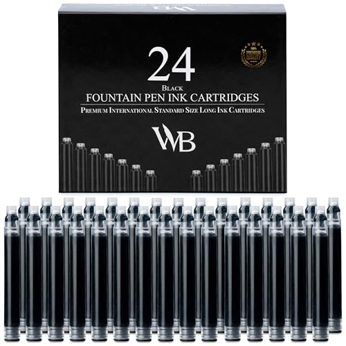 Wordsworth & Black 24 Pack Fountain Pen Ink Refills -...