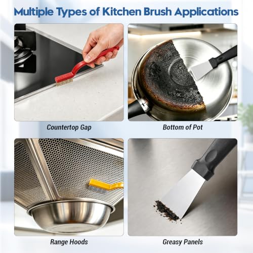 Image of Crevice Cleaning Brush,Multifunctional Grout Brush and Straw Brush,20 Pcs