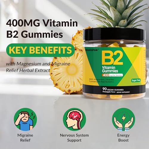 VitalityPeak Riboflavin Vitamin B2 Gummies