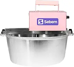 Panela Misturadora Rosa De Mexer Doces Brigadeiro Docinhos Recheios Profissional Automática Cozinha 10 Litros Bivolt Sebem