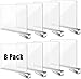 Okydoky 8 Stücke Acrylregal Regaltrenner, Trennwand Regal, Regalteiler Regalsystem ohne Bohren für Bücherregal, Kleiderschrank und Hängeregale(GB,8pcs.DE)
