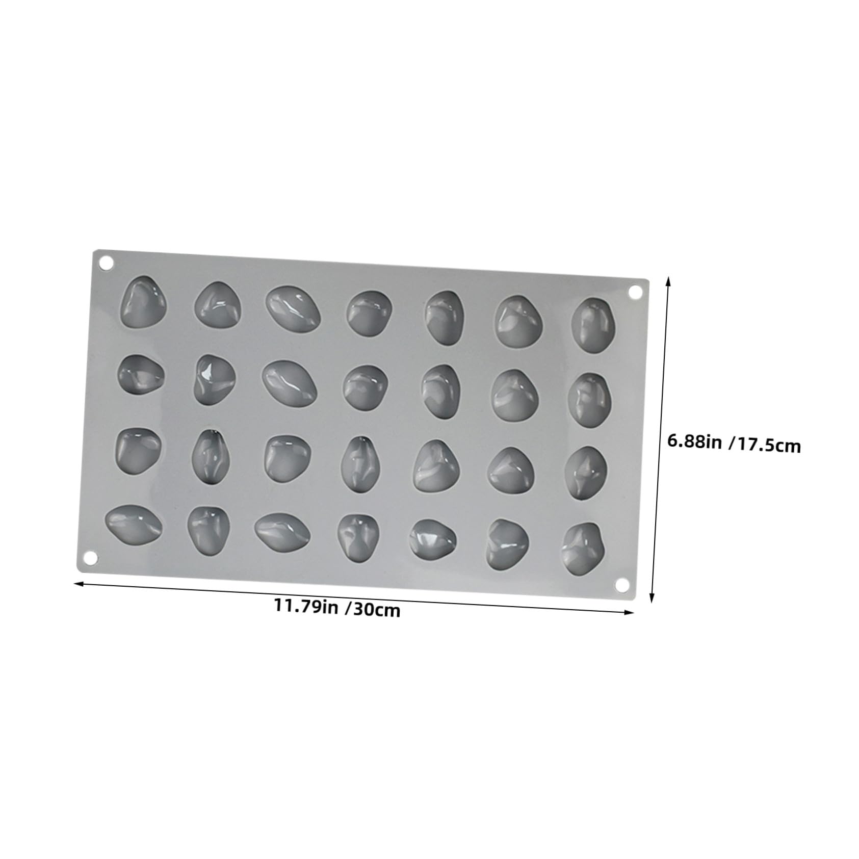 2pezzi Stampo Silicone Cavità Forma Pietra per Cioccolatini Mousse Caramelle Decorazione Torte Fondente Vassoi Ghiaccio