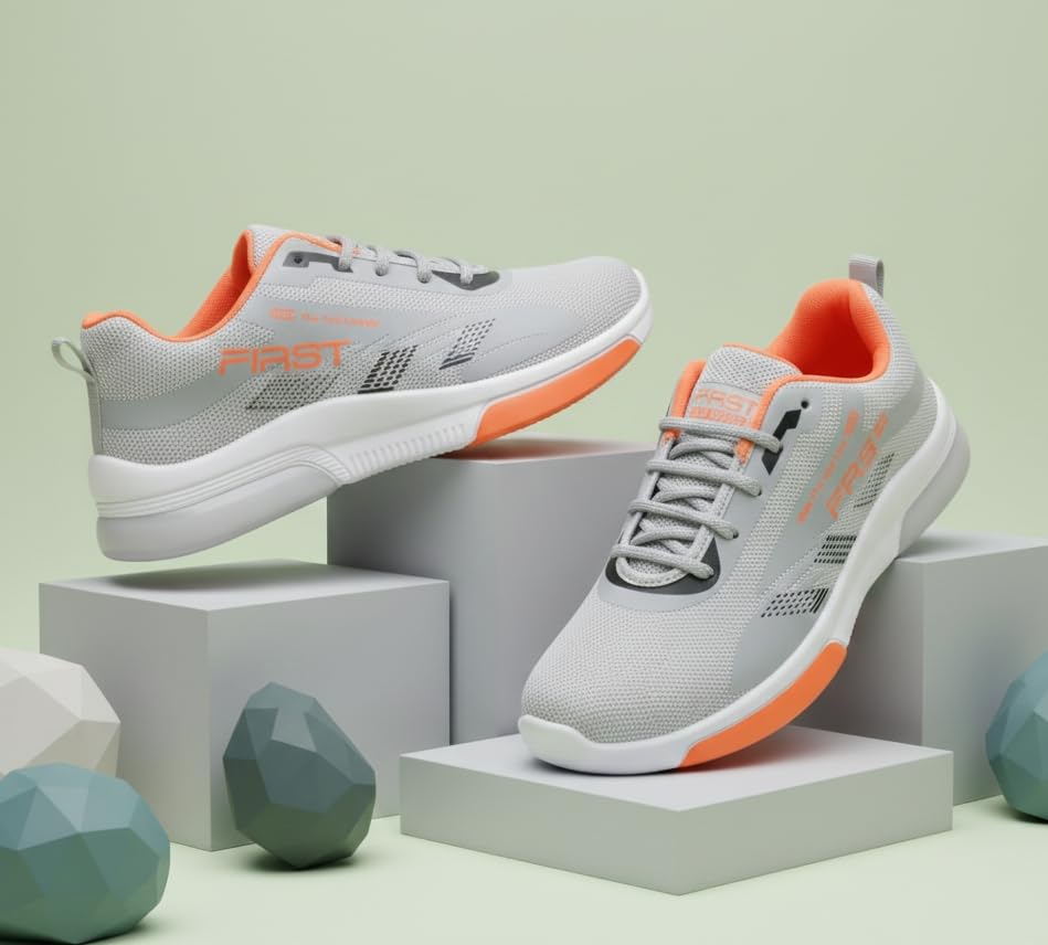 Image of HotStyle Trendy and Stylish Running Shoes for Men, Lightweight Training Shoes for Gym (BBB FIR-W)