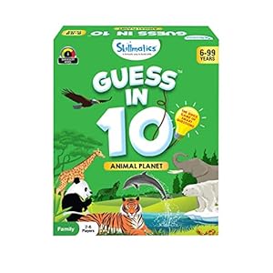 Skillmatics Card Game : Guess in 10 Animal Planet | Gifts for 6 Year Olds and Up | Quick Game of Smart Questions | Super…