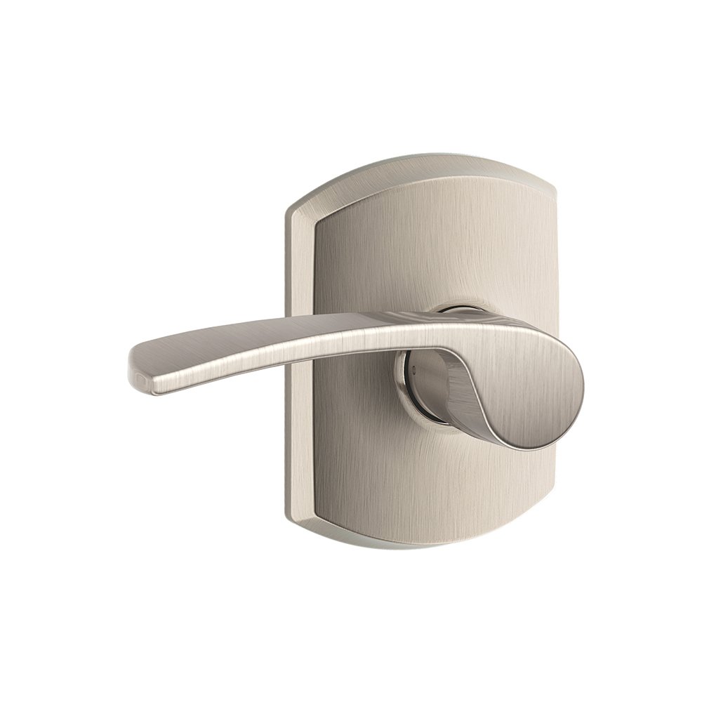 Schlage Lock Company F10MER619GRW F10 serisi Merano W Greenwich Rose Passage kapı Lock saten nikel