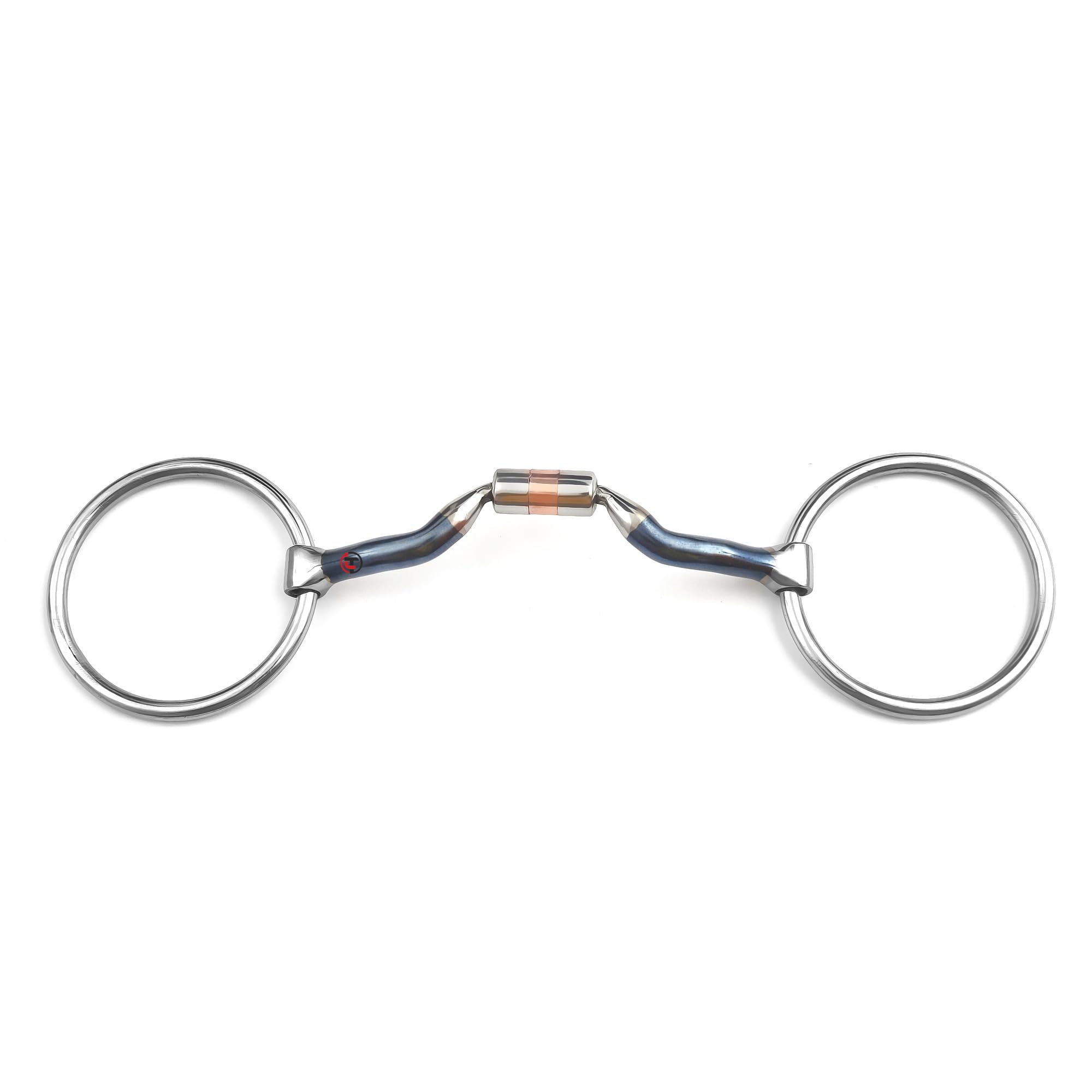 Loose Ring Ported Barrel Horse Bits Blue Sweet Iron Alloy - Comfort Trense mit Zungenentlastung, sanftes Training Bits für empfindliche Pferde, Soft Contact Riding