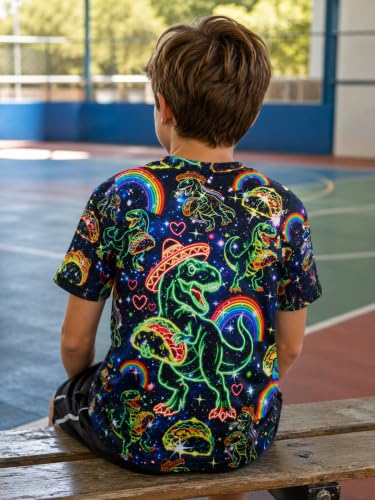 Image of uideazone Boys 3D Graphic T-Shirts Short Sleeve Crew Neck Tees 4-16Y
