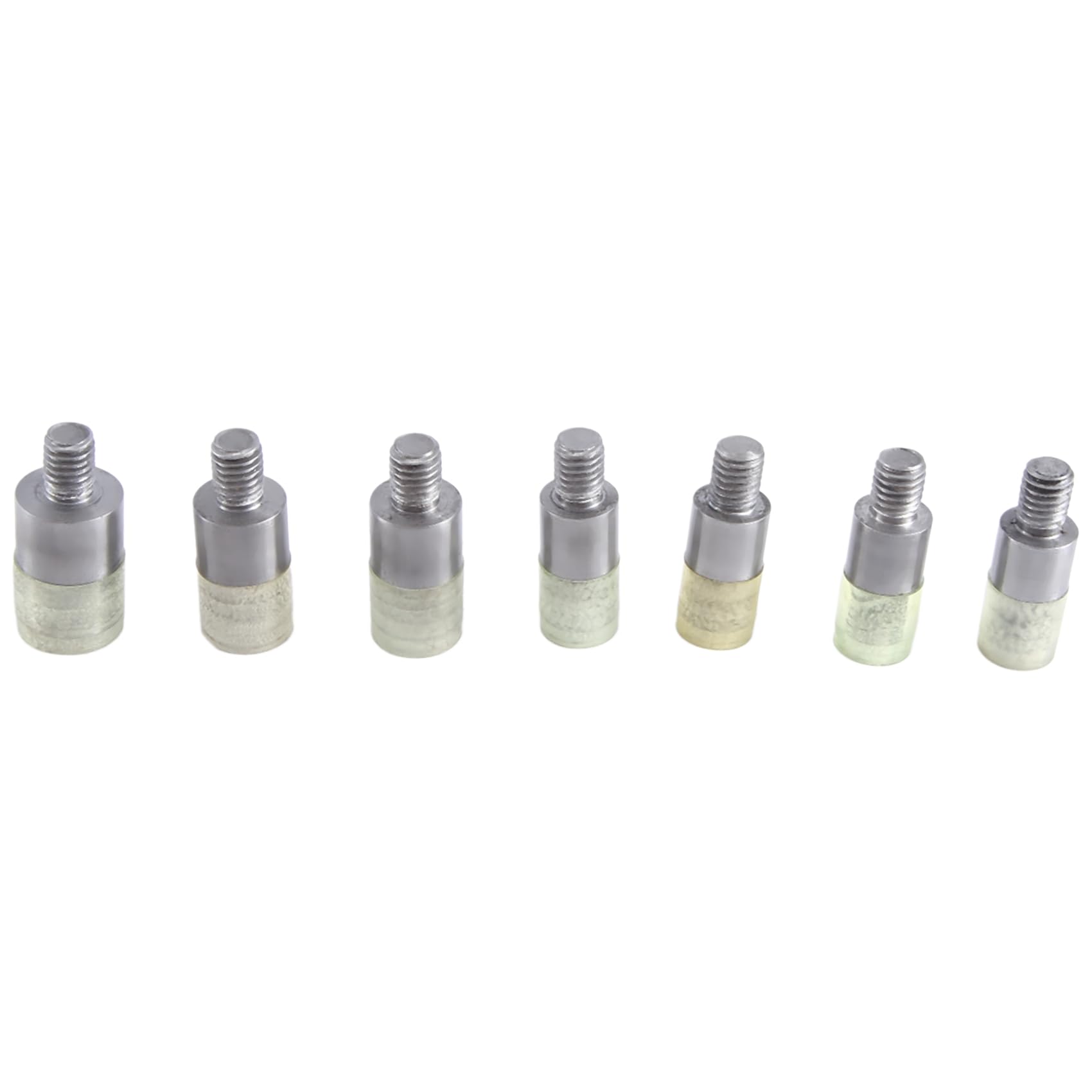 7 Sets Doppelkappennieten Matrizenformwerkzeug für Handpressmaschine, GrößE 5 Mm, 6 Mm, 7 Mm, 8 Mm, 9 Mm, 10 Mm, 12 Mm, DIY-Bastelbedarf