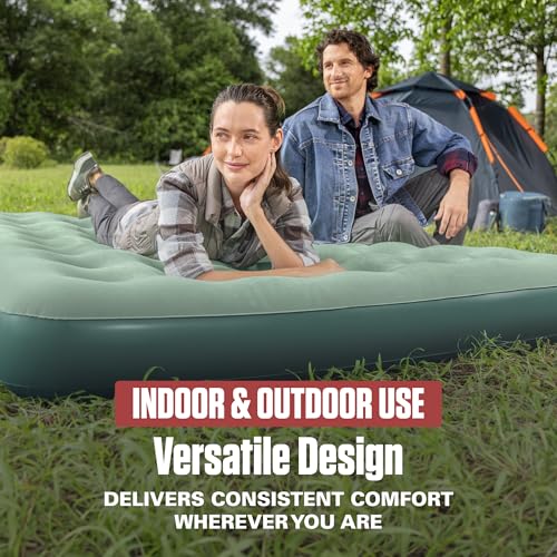Image of Coleman 10 inch Quickbed Plus Queen Air Mattress | for Indoor and Outdoor Use | Includes PowerTouch D Cell Air Pump