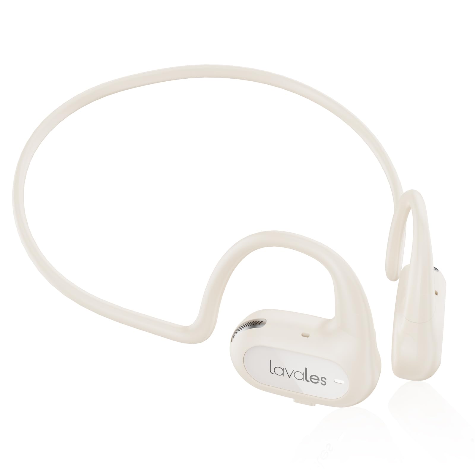 L7S Open Ear Sport Headphones,Bluetooth 5.4 Wireless Earbuds with Dual Mic,HiFi Stereo, 7H Playtime, ENC Clear Calls, Sweat Resistant Waterproof Earphones for Running, Cycling, Hiking(White)