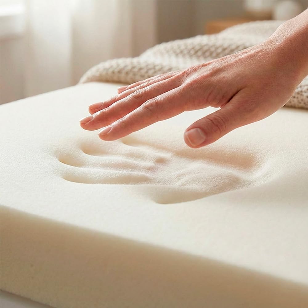 Plancha Espuma viscoelástica Premium 65 kG/m3, Variedad de tamaños, Topper ergonómico Transpirable, Tratamiento Anti bacterias - 100 x 180 cm, 3 cm de Visco 65 kg/m3