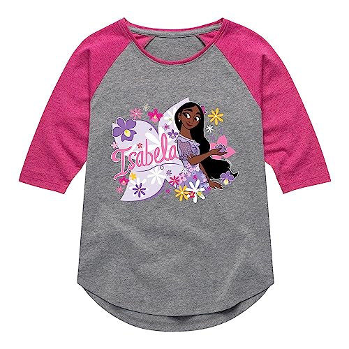 Disney Encanto - Isabela - Toddler and Youth Girls Raglan Graphic T-Shirt