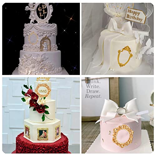 Photo Frame Silicone Mold Picture Frames Fondant Molds For Cake Decoration Cupcake Topper Gum Paste Chocolate Candy Polymer Clay Set Of 4 - Image 5