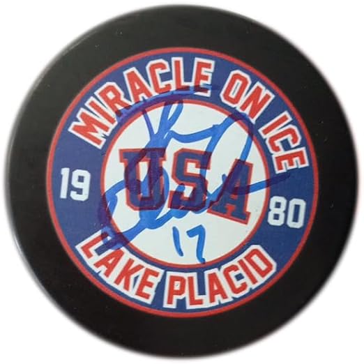 Jack O'Callahan 1980 USA Lake Placid Hockey Puck - Signed - Collectible Memorabilia, Makes a Great Gift