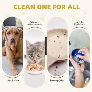 Pet Bowl Cleaner with Brush  Plantbased Formulated for Dogs and Cats Effectively Cleaning Ways for Pet Food or Water Bowl Fragrancefree  Cucciolini Doodles Pet bowl cleaner with brush  plant based formulated for dogs and cats effectively cleaning ways for pet food or water bowl fragrance free   cucciolini doodles