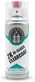 2K High-Gloss Clear Coat Aerosol | Catalyst-Activated, UV & Chemical Resistant, Long-Lasting Gloss | 11.8 oz Spray Can with Premium Fan Nozzle | Made in USA (1-Pack)