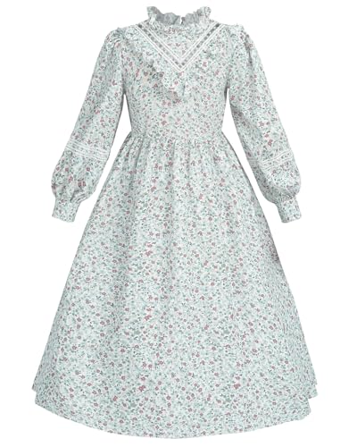 Vestido Colonial Prairie Niñas Manga Larga Floral miniatura 2