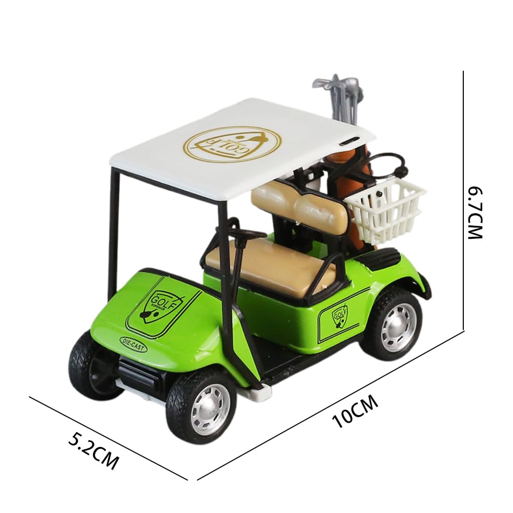 Golf Cart Pull Back Action Metal Diecast Car, Golf Party Supplies