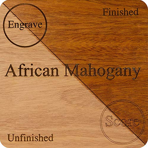 10 Sheets Of 12X19 Mahogany | 5Mm 1/4Th Inch, Mdf Core, 12”X19” Premium Grade A1, Single Sided, Glowforge Ready, Unfinished | Species: Walnut, Cherry, Maple, Oak, Cedar, Mahogany, Alder #TOP1