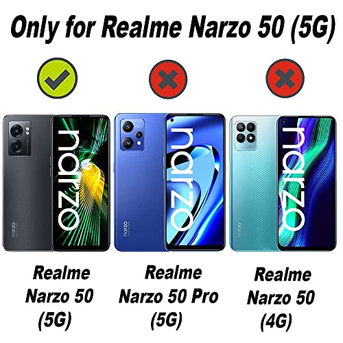 Image of COVERBLACK Transparent Rubber Case Back Cover for Realme? RMX3571 / Narzo 50 5G - Transparent