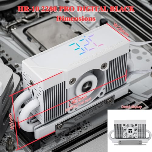Thermalright HR10 2280 PRO refrigeración digital de disco duro de alto rendimiento 6