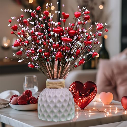 Valentines-Day-Decorations-Floral-Picks-Stems-8Pcs16-Inch-Artificial-Red-Berry-Heart-Shaped-Branches-Gift-for-Wedding-Home-Vase-Decor Valentines Day Decorations Floral Picks Stems 8Pcs16 Inch Artificial Red Berry Heart Shaped Branches Gift for Wedding Home Vase Decor