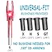 XHYCKJ 6/12PCS G Lighted Nocks for Arrows with .165 .204 .233 .244 .246 Inside Diameter Bolts with X, H, S, GT Bushings (6, Red)