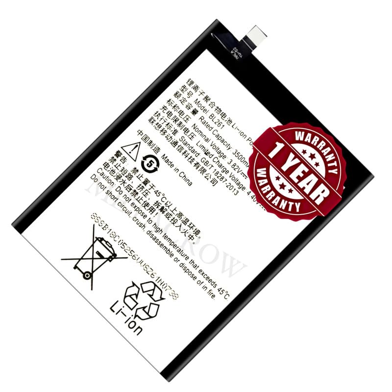Image of Original BL261 Battery Compatible for Lenovo Vibe K5 Note (2016) (A7020a48, K52e78, A7020a40) - (3500mAh) - 1 Year Warranty JK1 - (Not Compatible for Lenovo K5 Note (2018)