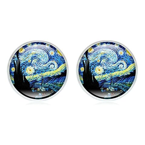 Starry Nights Round Stud Earrings Ginger Lyne Collection Cover
