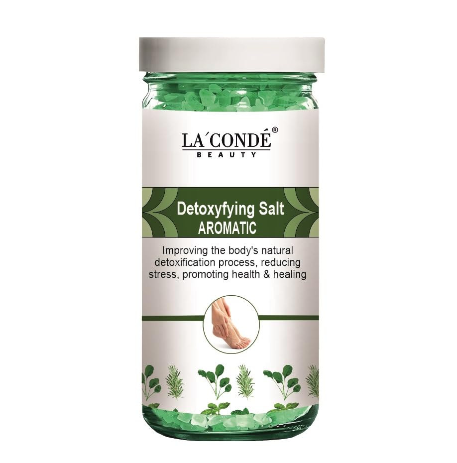 La'Conde Detoxifying Aromatic Bath Salt for Men and Women (Pack of 1, 200 Gram)|Crystal and Bath Salt for Aura Cleansing Natural Foot Soaking Salt for Stress Relief|-image-42