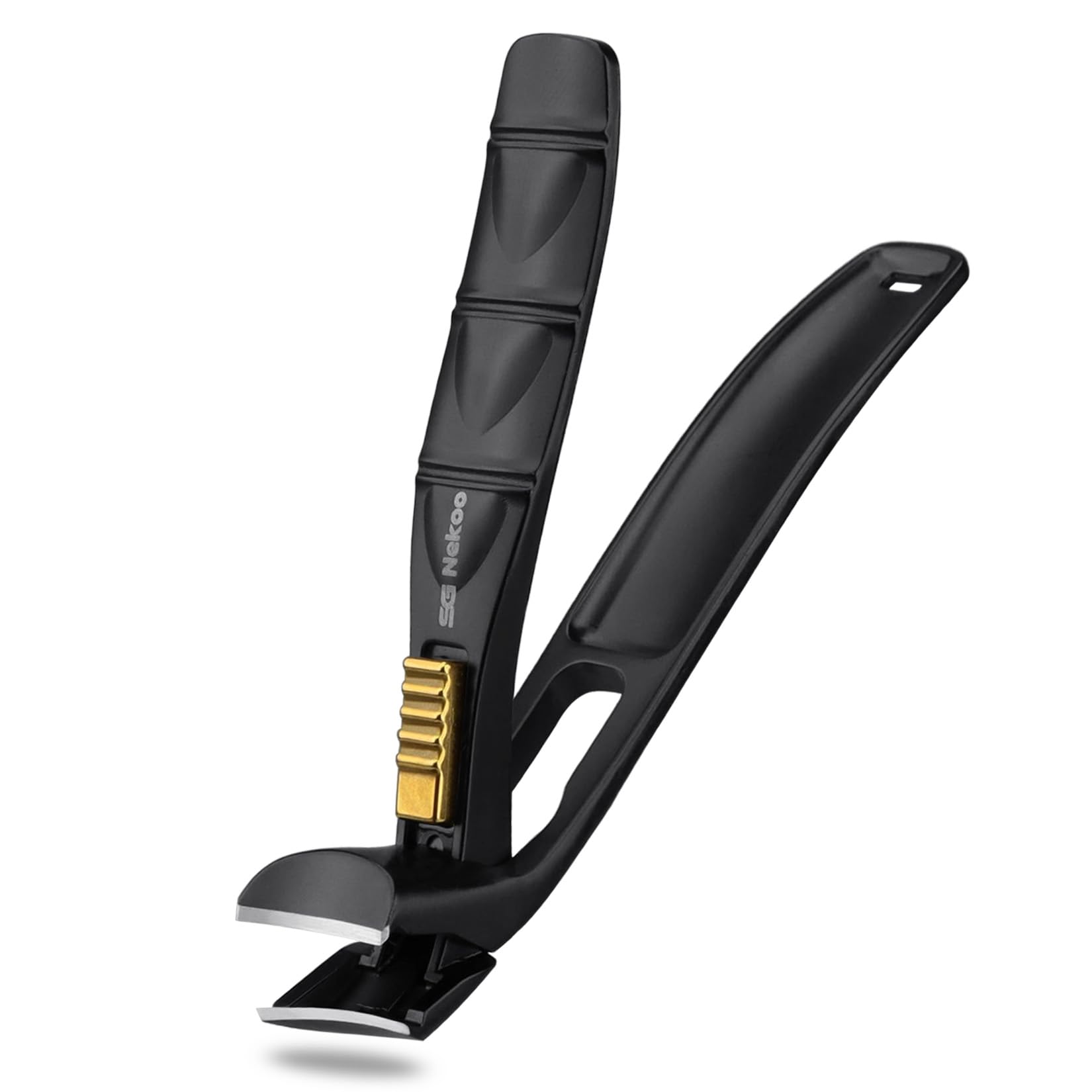 SG Nekoo Angled Head Toenail Clippers for Thick Toenails, Sharp Large Nail Clippers with Safety Lock, Ergonomic Handle for...