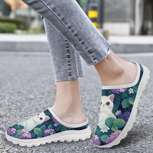 Binienty Clogs for Women Slip on Mesh Mule Shoes Arch Support Garden Clogs with EVA Sole3