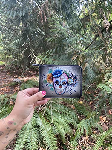 Anuschka Women’s Original Hand-painted Genuine Leather RFID Key Zip Case4