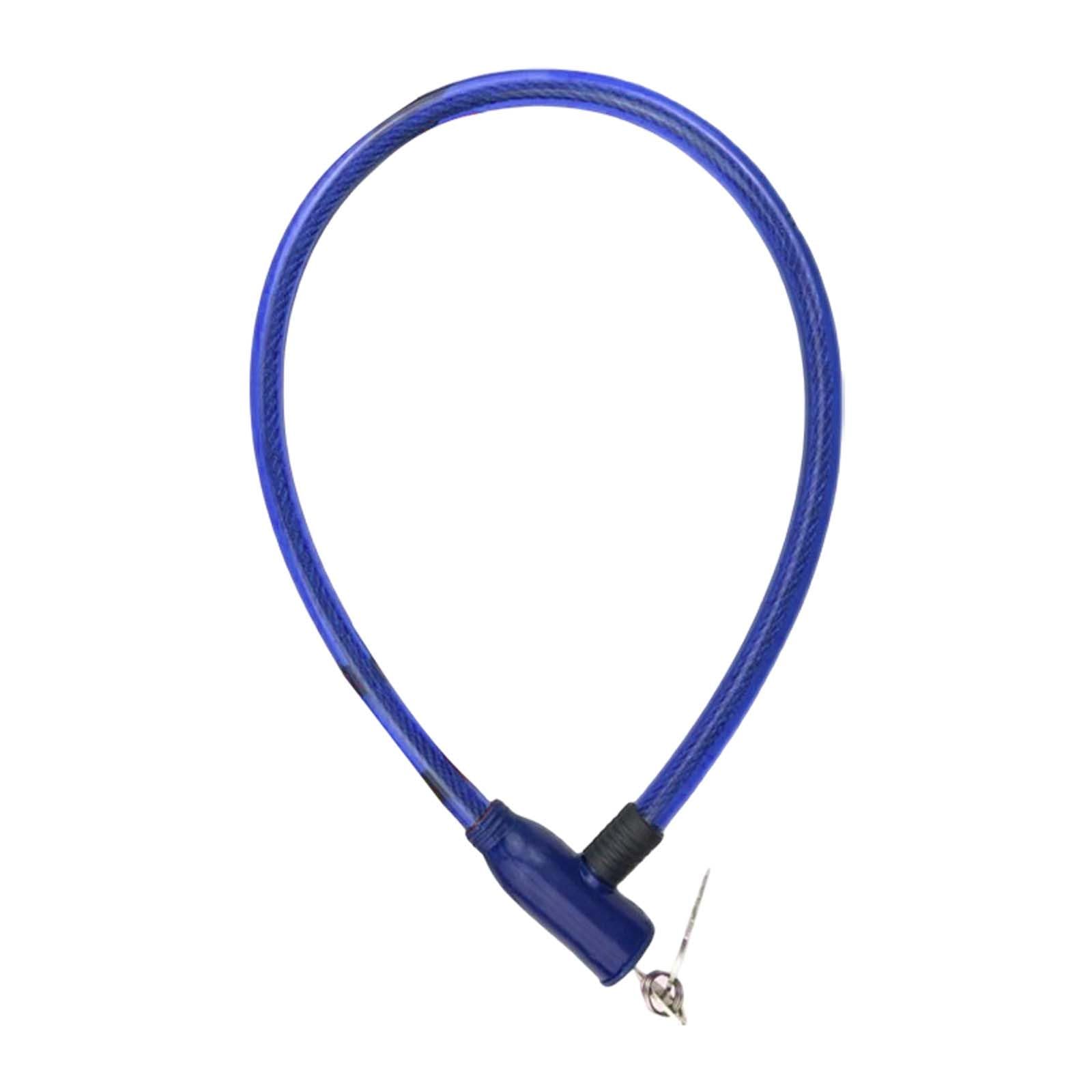 Anti Theft Bike Lock Bike Cable Lock with 2 Keys High Security Cable Lock Coiled Bike Lock for Outdoor Equipment Bicycles