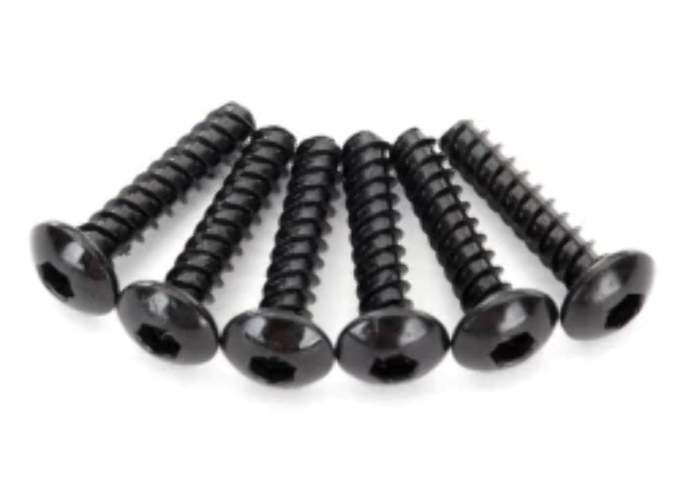 Traxxas Screws, 2.6x12mm Button-Head, self-Tapping (hex Drive) (6)
