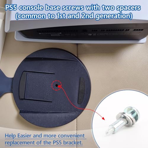 RongZy para PS5 3Pcs Tornillo de Base de Consola de Juegos para PlayStation 5 PS5 Reparación de Tornillos de Inferior Accesorios - imagen 2