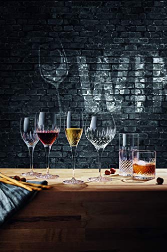 Luigi Bormioli Diamonte 16 oz. Beverage/Hiball Glass, Set of 4