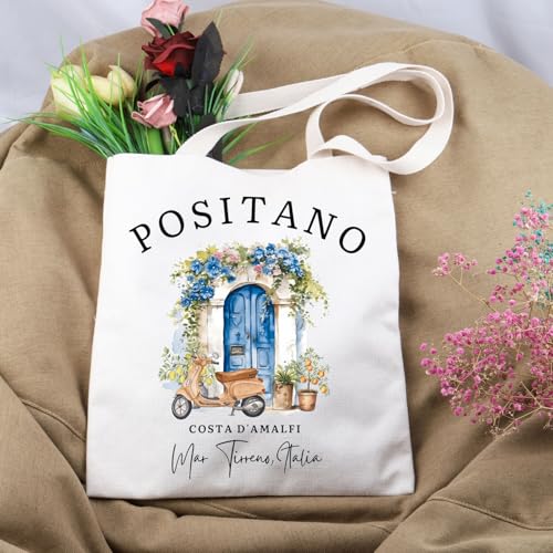Bolso Tote de Lona Lemon Positano miniatura 5