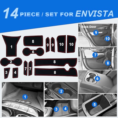 Insertos para portavasos Buick Envista 2024-2026 rojo miniatura 6