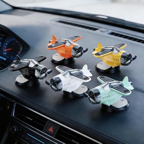 Image of JIAYOSEE A Solar-Powered Car Ornament (Grey) | Light-activated spinning Rotates as car moves