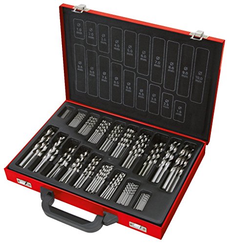 KS Tools 330.1640 HSS-R Twist Drill Bits Set, 170 pcs, 1-10mm - Image 2