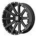 XD Series by KMC Wheels XD818 Heist Satin Black Wheel With Milled Flange (17x8"/5x120mm, +35mm offset)