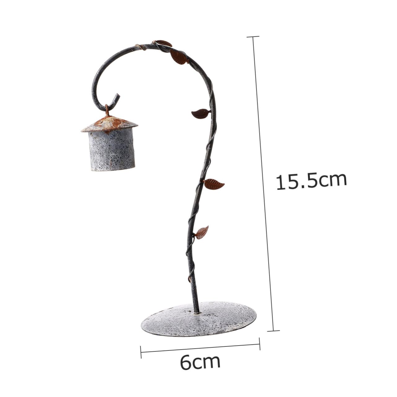 KICHOUSE Bird Nest Iron Art Decoration Micro Landscape Hanging Rack Bird Cage Iron Stands Desktop Hanging Adornments