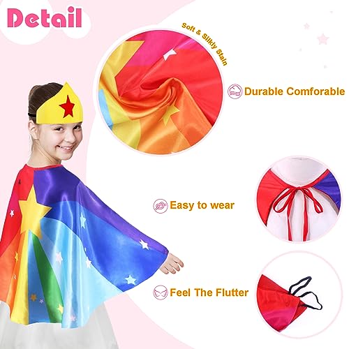 Irolehome Toddler Kids-Superhero-Capes Super-Hero-Costume For Girls-Boys Halloween Dress-Up Party Toys Gifts Bracelets Crown #TOP5
