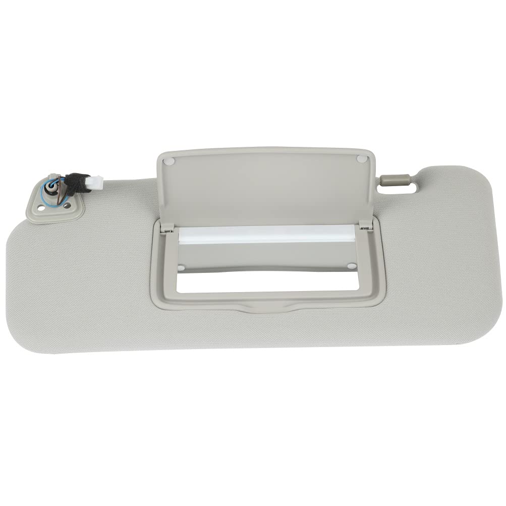 AUTOMUTO fit for 2009-2014 for Nissan Murano Gray Left Driver Side Sun Visor Assembly Windshield Sun Visor Mirror with Sunroof