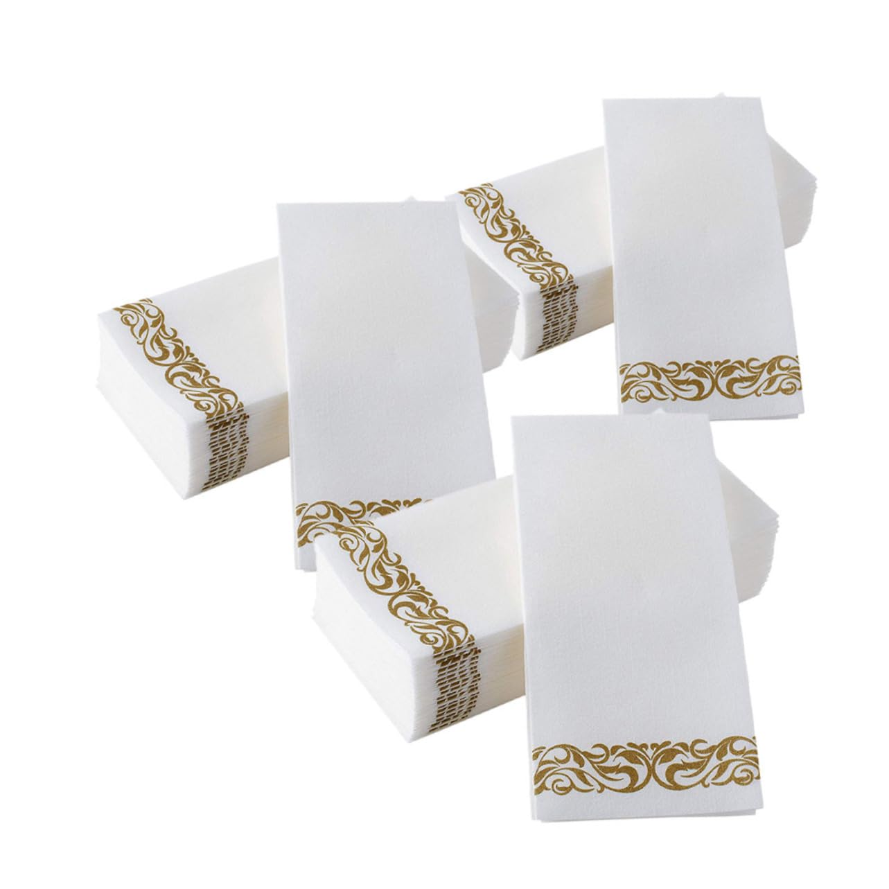 75stücke Servietten Bedruckt aus Papier Gefaltet für Abendessen Hochzeiten und Grillpartys pro Packung