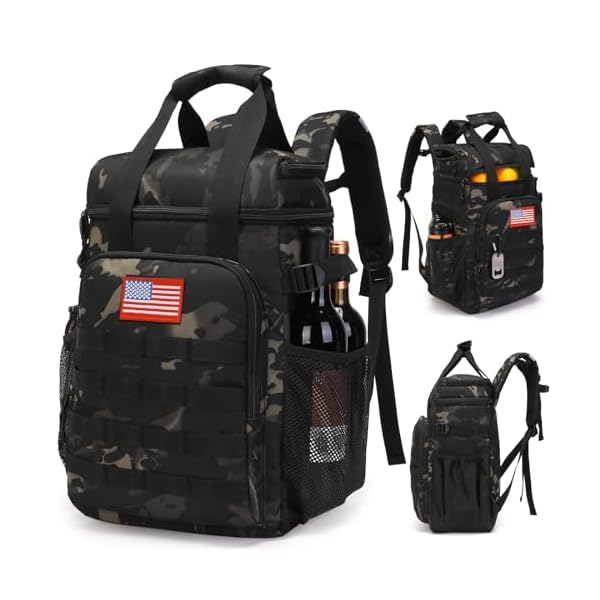 Tactical-Backpack-CoolerLunch-Backpack-for-Men-Adults-Work-with-HandleSoft-Cooler-Backpack-Insulated-Waterproof-Leak-Proof Tactical Backpack Cooler,Lunch Backpack for Men Adults Work with Handle,Soft Cooler Backpack Insulated Waterproof Leak Proof