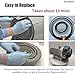 Tip Seal Service Replacement for Edwards nXDS10i Dry Scroll Pumps, Alternative Tip Seal Repair Solution for Science and Industrial Vacuum Pump Maintenance, Dark Gray, One Set (2 pcs)
